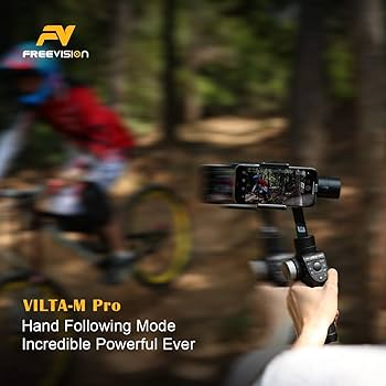 FreeVision Vilta-M Pro スマホ用シンバル 3軸 Freevision Vilta-M Pro 3-Axis Handheld Stabilizer Gimbal for